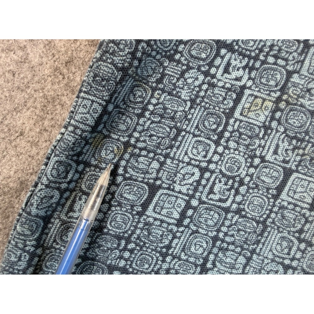 L.L. Bean Casco Bay Polo Mens Medium Blue Geometric Print Good Vintage 296549 - Picture 8 of 10